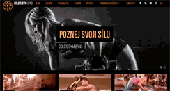 Desktop Screenshot of goldsgym.cz